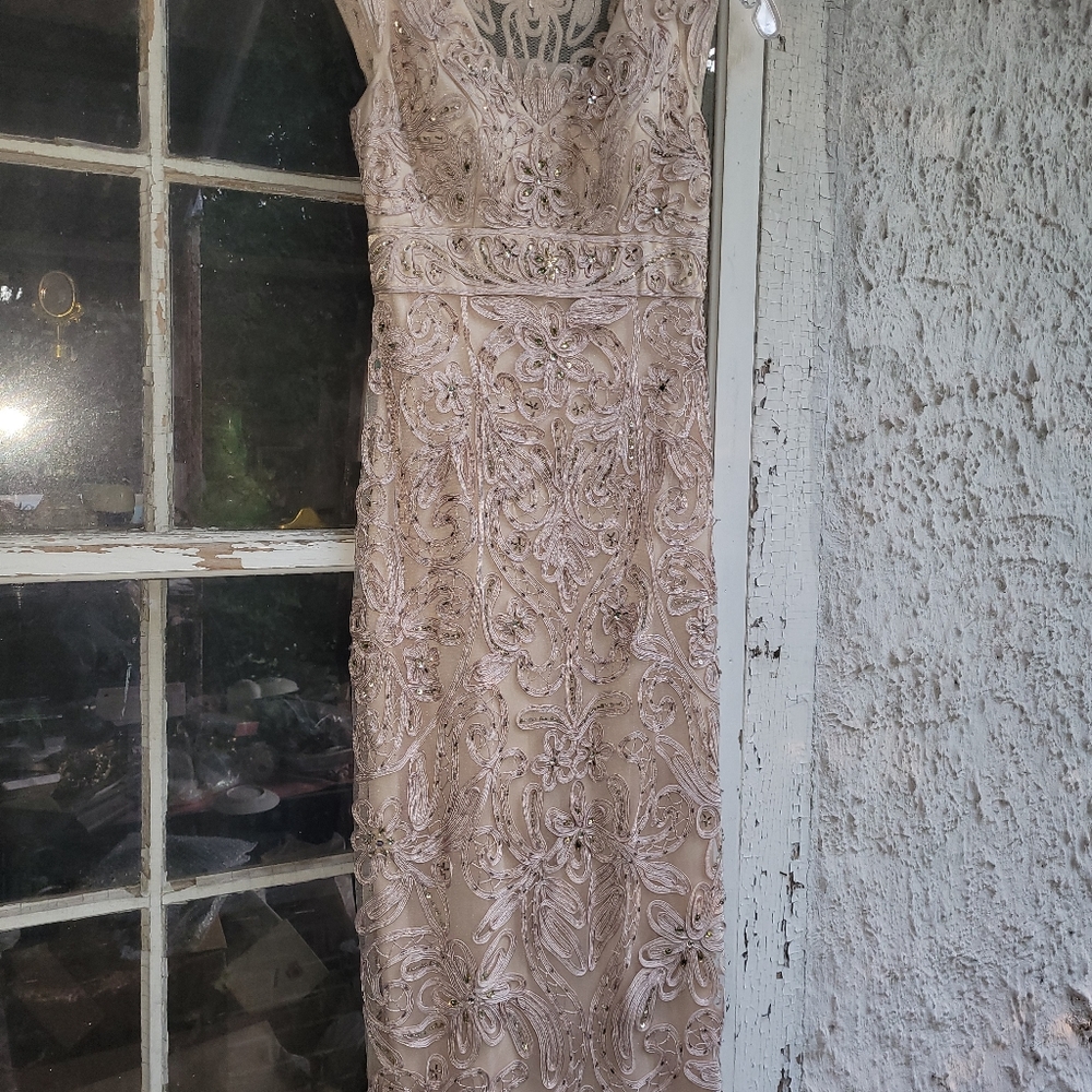Beautiful elegant Sue Wong long dress size 0 beading Rhinestone  Sequence